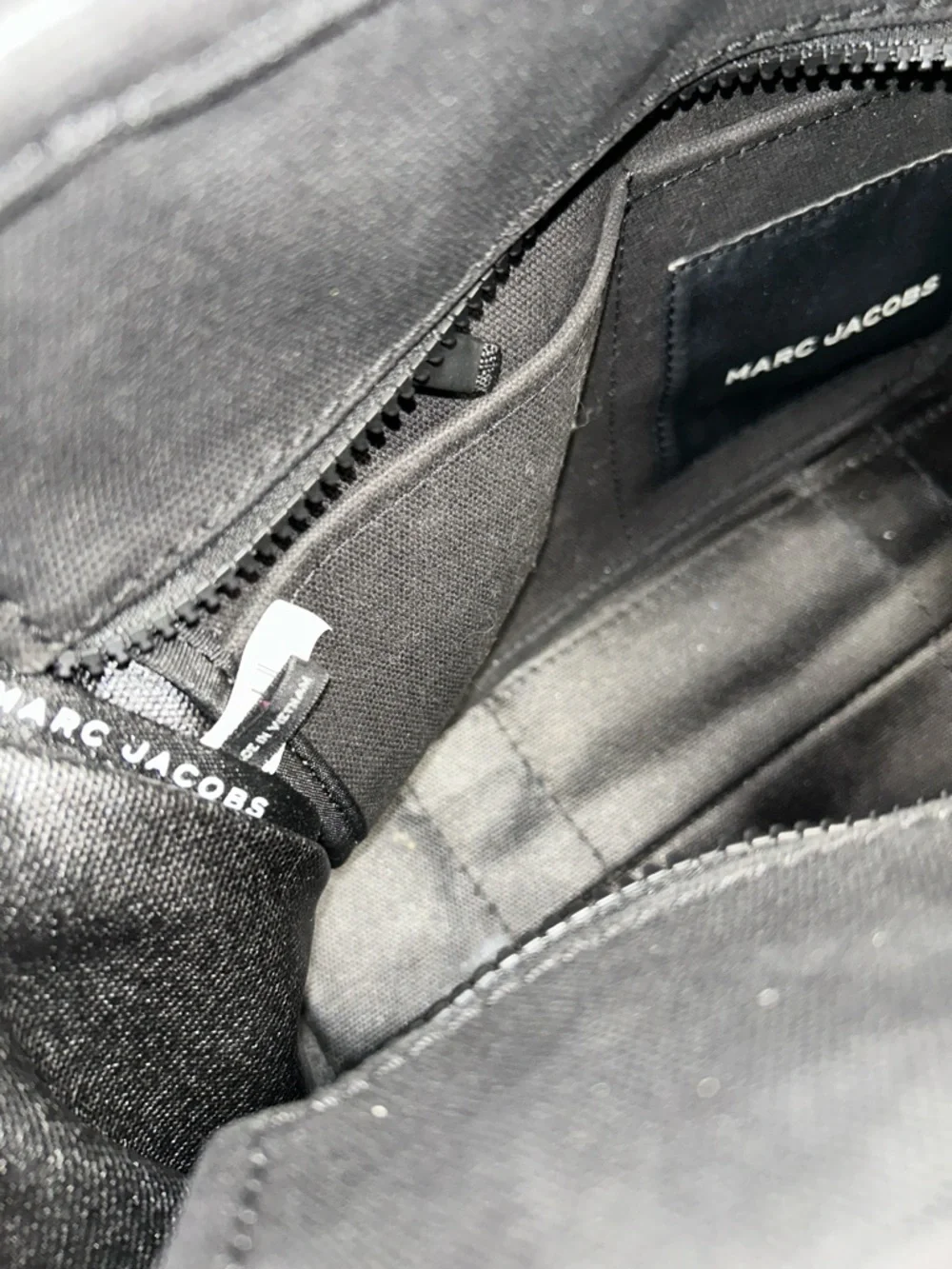 Marc Jacobs Black 'The Tote Bag' Canvas Duffel